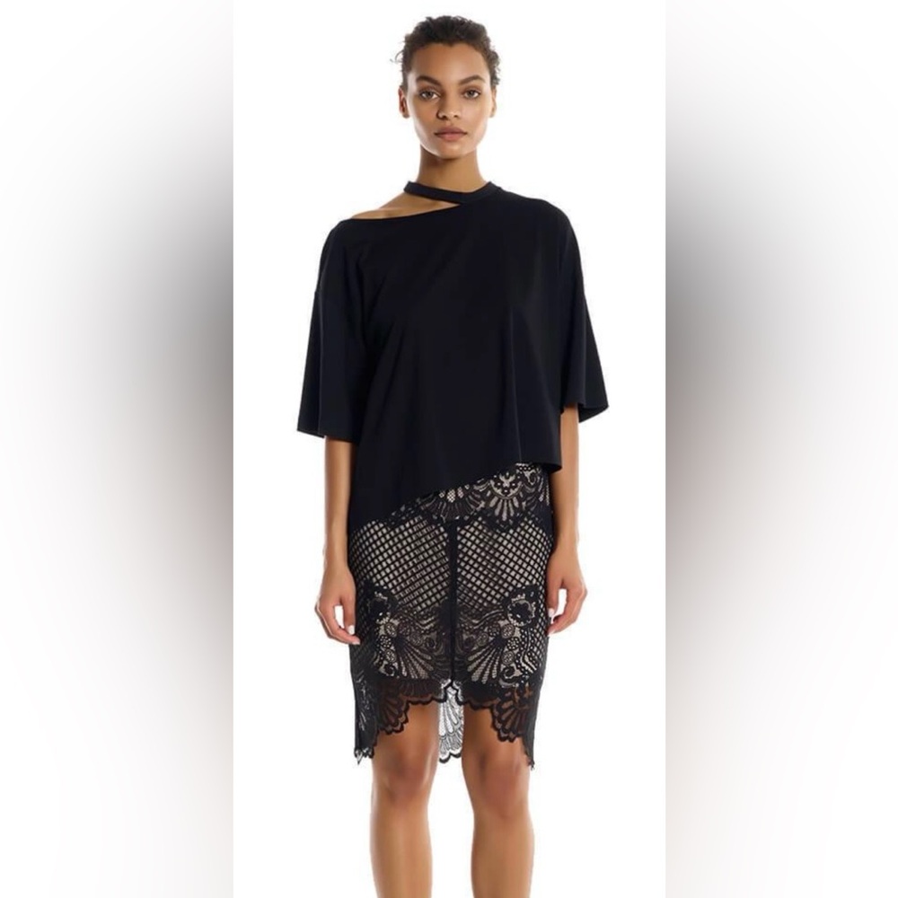 Kendall + Kylie Scallop Lace Pencil Skirt size small NWT